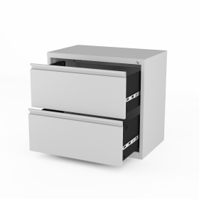 Under Desk Modern Steel 2 Drawers Pedestal Office Fixed File 