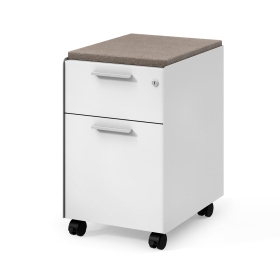 2 Drawer Mobile Pedestal Filing Cabinet