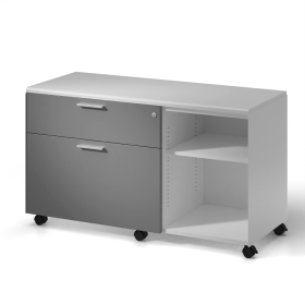 2 Drawer Mobile Pedestal Filing Cabinet