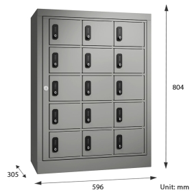 15 Door Combination Locks Cell Phone Charging Locker 