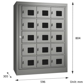 15 Door Normal Locks Cell Phone Charging Locker