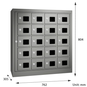 20 Door Built-in Dasp Cell Phone Charging Locker