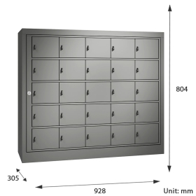 25 Door Normal Locks Cell Phone Charging Locker