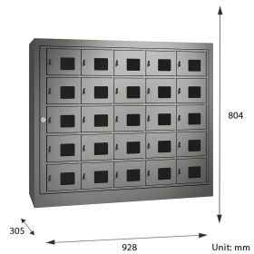 25 Door Normal Locks Cell Phone Charging Locker